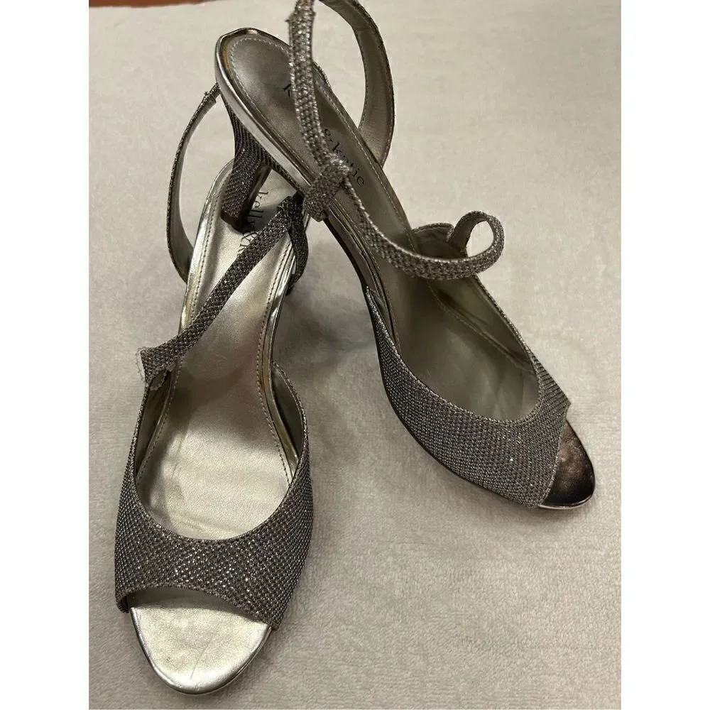 Kelly and Katie silver heels size 10M Mandy